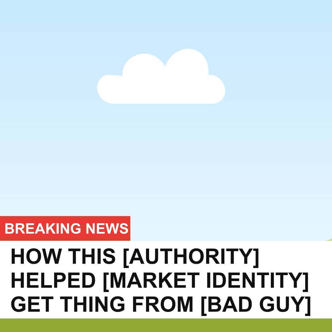 Authority story template additional example