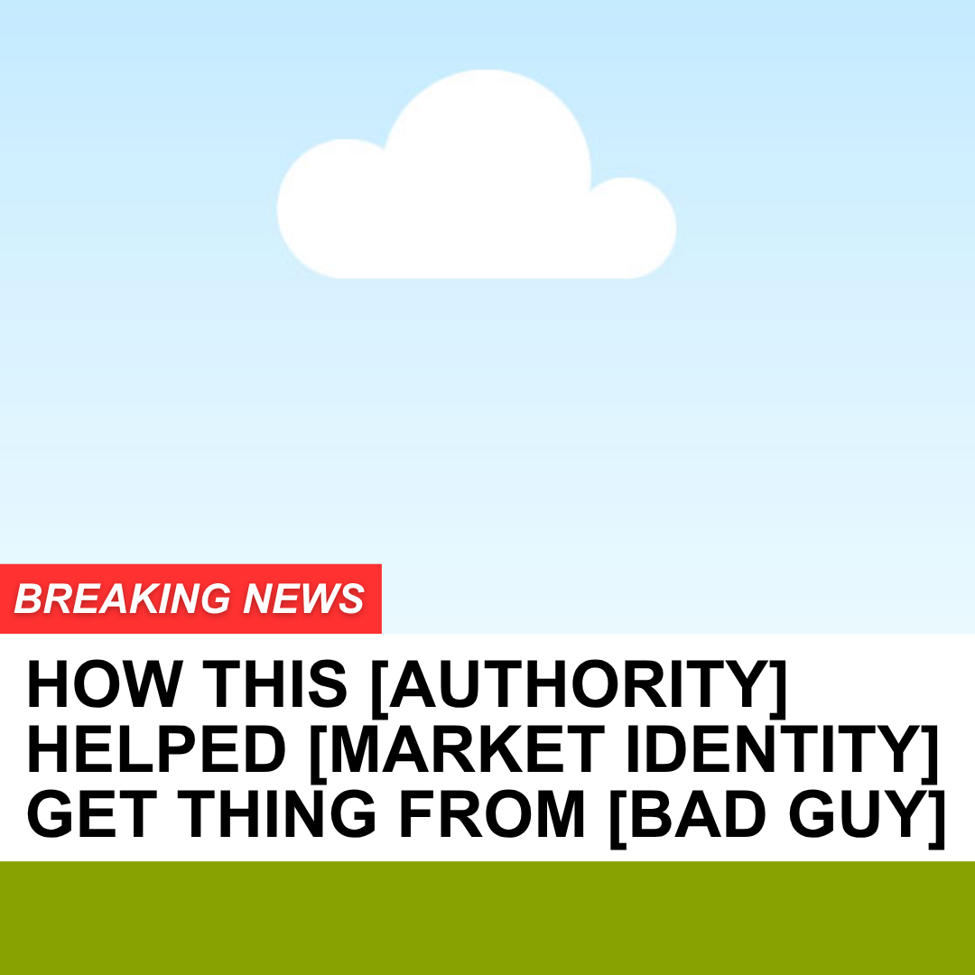 Authority story template
